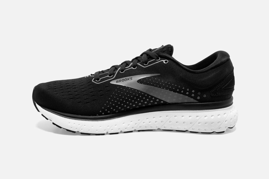 Brooks Glycerin 18 Road Loopschoenen Heren - Zwart/Wit - 047625DGN